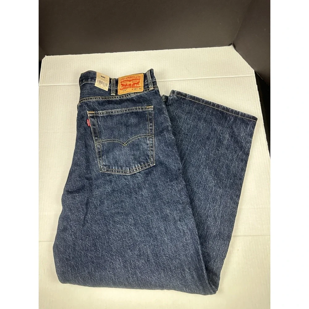 Levi's 578 Baggy Denim Jeans Men's Size 38x32 Blue Cotton Y2K Streetwear